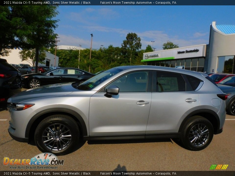 2021 Mazda CX-5 Touring AWD Sonic Silver Metallic / Black Photo #6