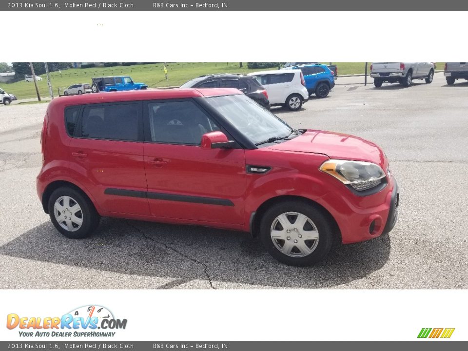 2013 Kia Soul 1.6 Molten Red / Black Cloth Photo #7