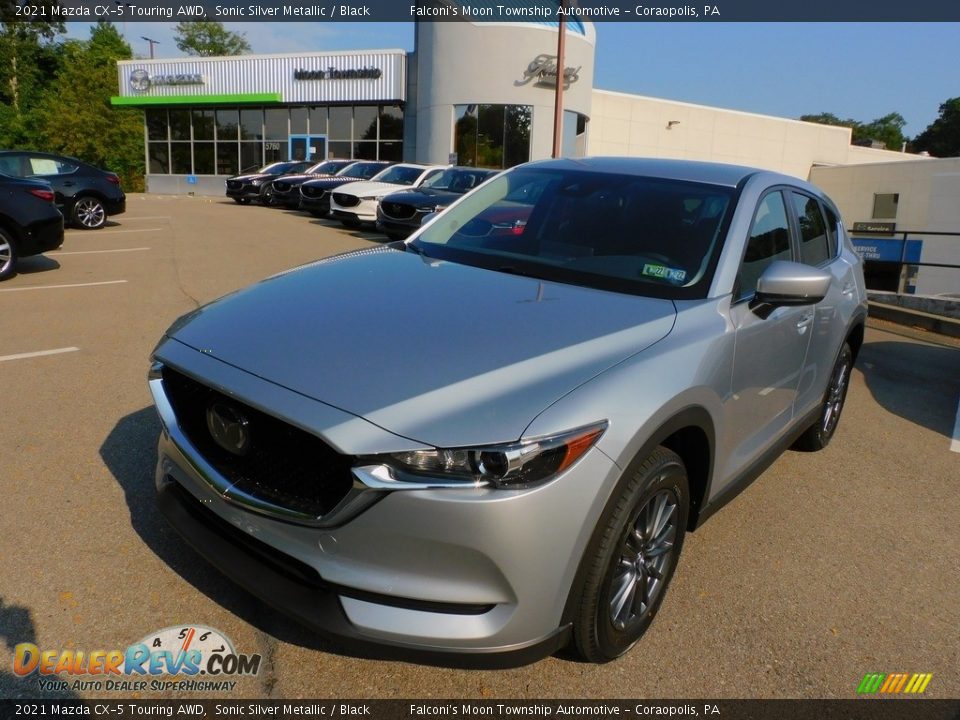 2021 Mazda CX-5 Touring AWD Sonic Silver Metallic / Black Photo #7