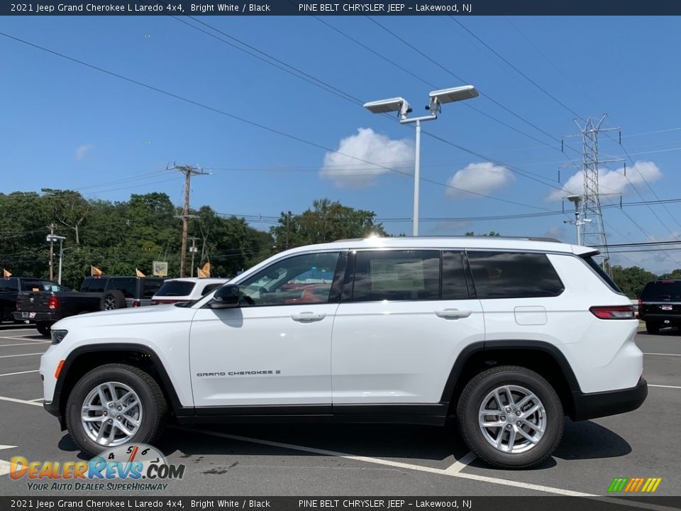 2021 Jeep Grand Cherokee L Laredo 4x4 Bright White / Black Photo #4