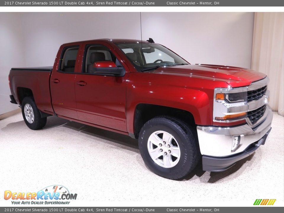 2017 Chevrolet Silverado 1500 LT Double Cab 4x4 Siren Red Tintcoat / Cocoa/­Dune Photo #1