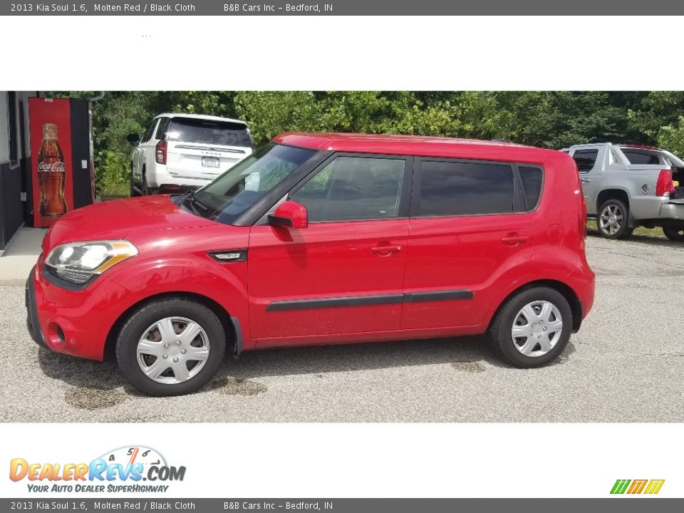 2013 Kia Soul 1.6 Molten Red / Black Cloth Photo #18