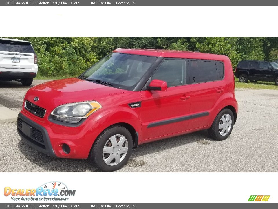 2013 Kia Soul 1.6 Molten Red / Black Cloth Photo #19