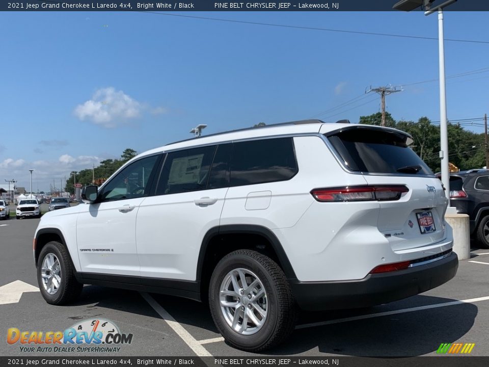 2021 Jeep Grand Cherokee L Laredo 4x4 Bright White / Black Photo #6