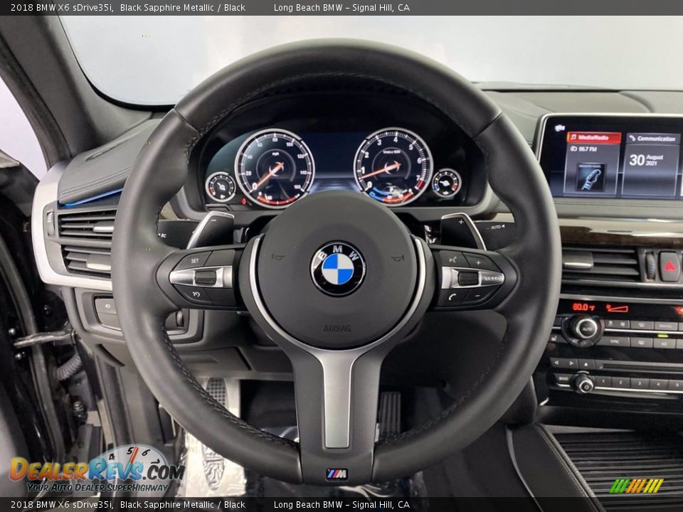 2018 BMW X6 sDrive35i Black Sapphire Metallic / Black Photo #18