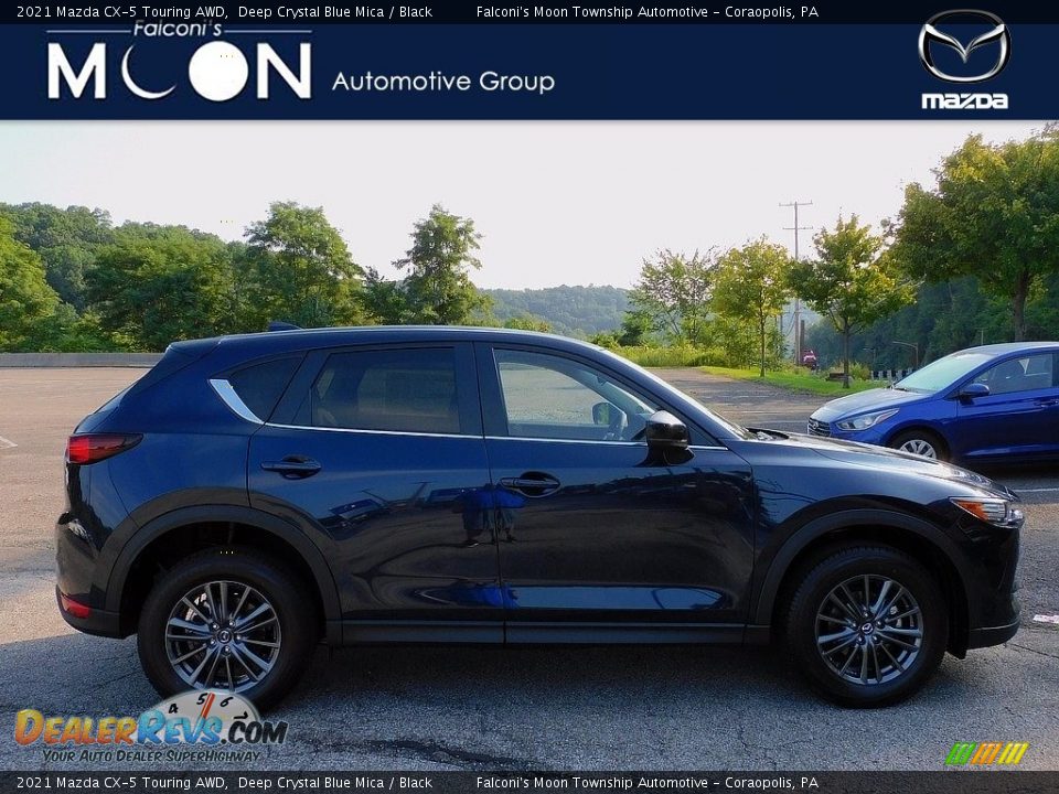 2021 Mazda CX-5 Touring AWD Deep Crystal Blue Mica / Black Photo #1