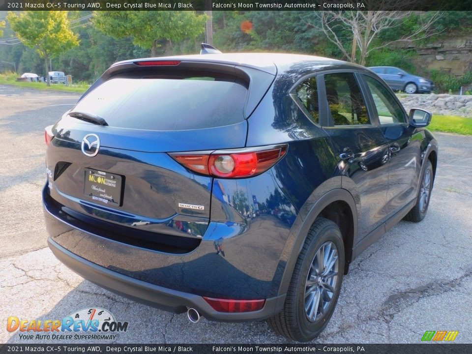 2021 Mazda CX-5 Touring AWD Deep Crystal Blue Mica / Black Photo #2