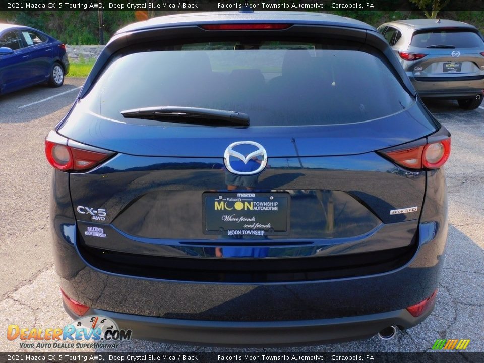 2021 Mazda CX-5 Touring AWD Deep Crystal Blue Mica / Black Photo #3