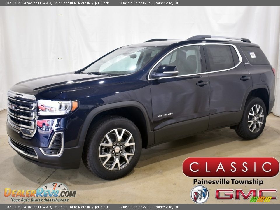 2022 GMC Acadia SLE AWD Midnight Blue Metallic / Jet Black Photo #1