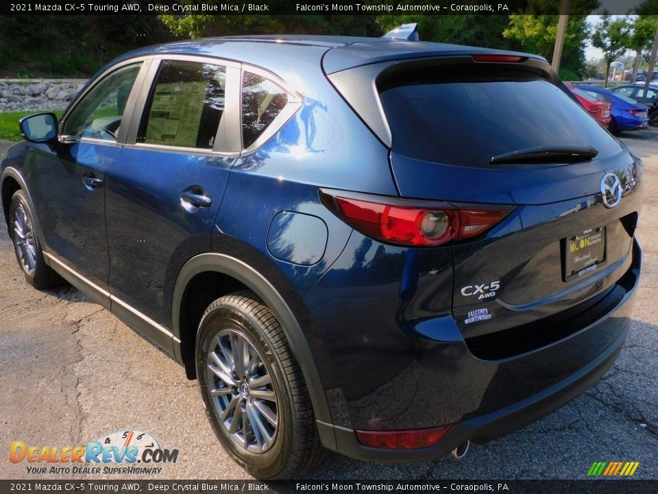 2021 Mazda CX-5 Touring AWD Deep Crystal Blue Mica / Black Photo #5