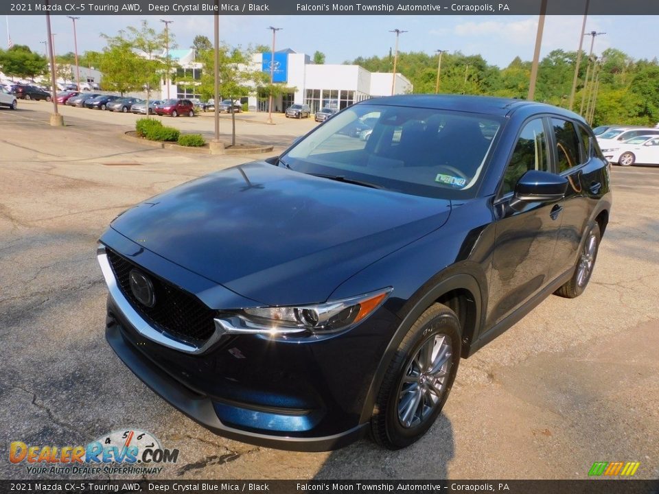 2021 Mazda CX-5 Touring AWD Deep Crystal Blue Mica / Black Photo #7