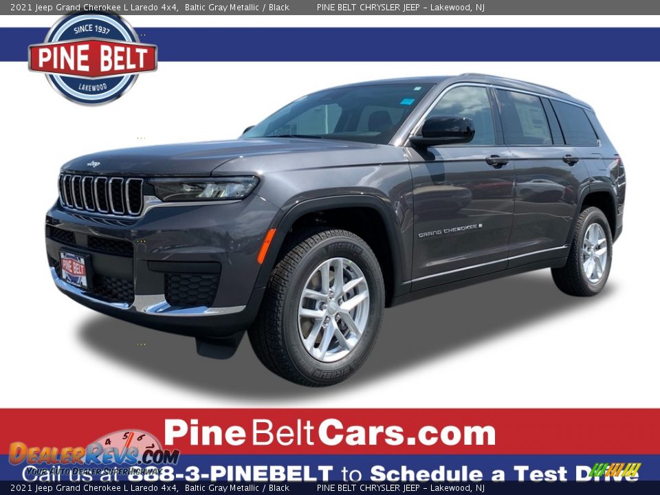 2021 Jeep Grand Cherokee L Laredo 4x4 Baltic Gray Metallic / Black Photo #1