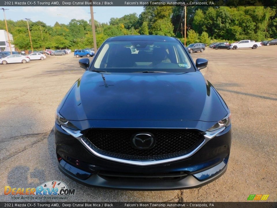 2021 Mazda CX-5 Touring AWD Deep Crystal Blue Mica / Black Photo #8