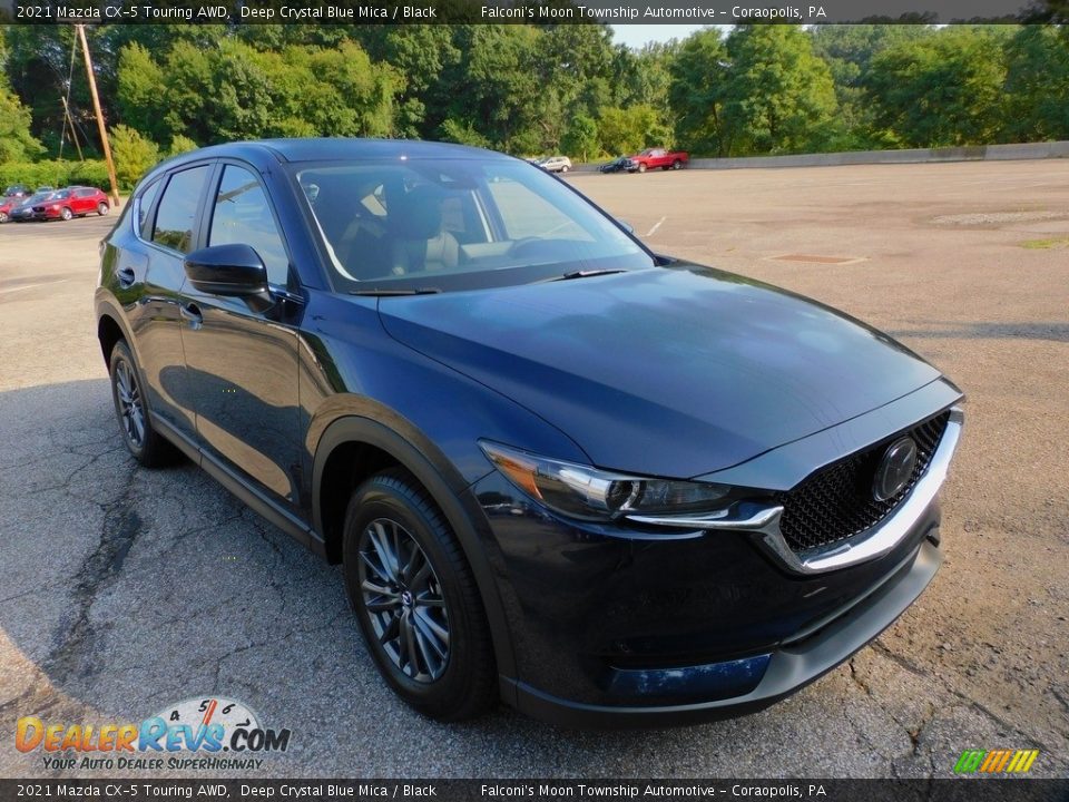 2021 Mazda CX-5 Touring AWD Deep Crystal Blue Mica / Black Photo #9