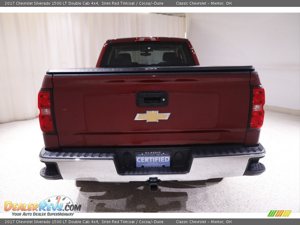 2017 Chevrolet Silverado 1500 LT Double Cab 4x4 Siren Red Tintcoat / Cocoa/­Dune Photo #17