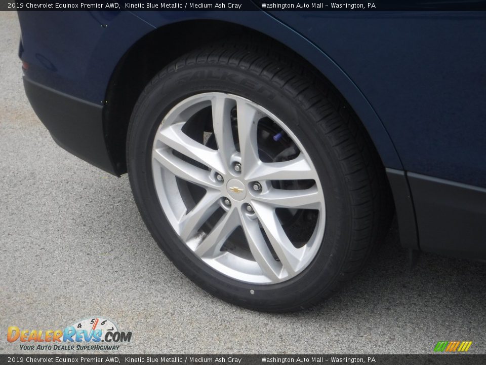 2019 Chevrolet Equinox Premier AWD Kinetic Blue Metallic / Medium Ash Gray Photo #3