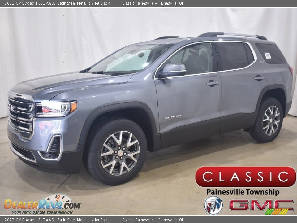 2022 GMC Acadia SLE AWD Satin Steel Metallic / Jet Black Photo #1