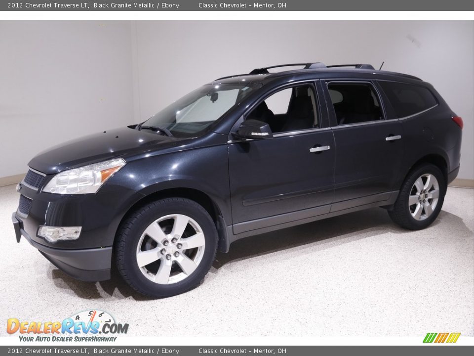 2012 Chevrolet Traverse LT Black Granite Metallic / Ebony Photo #3