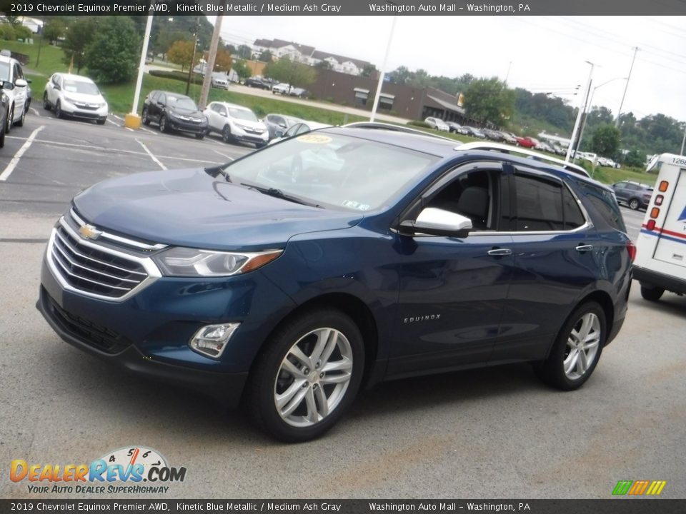 2019 Chevrolet Equinox Premier AWD Kinetic Blue Metallic / Medium Ash Gray Photo #6