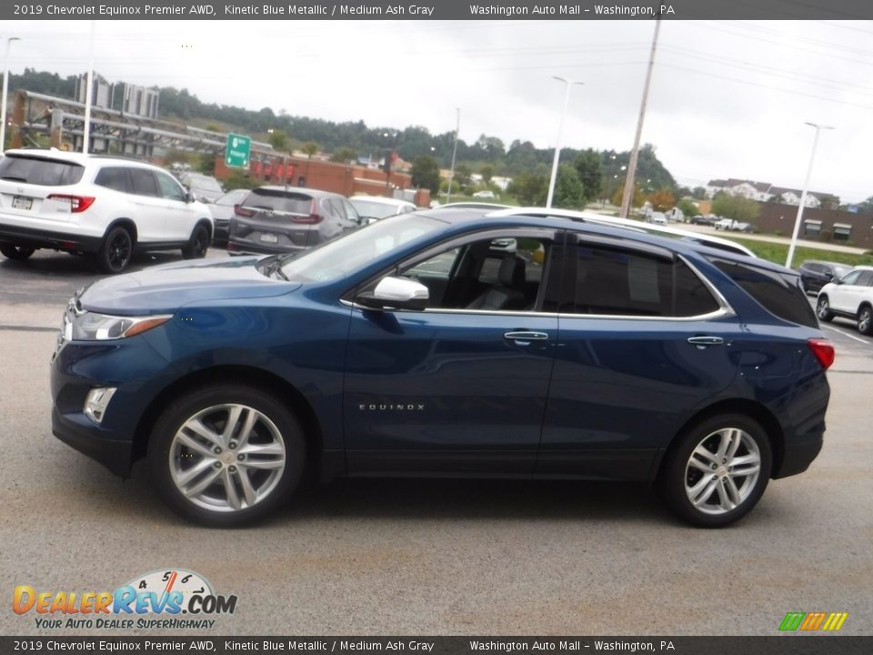 2019 Chevrolet Equinox Premier AWD Kinetic Blue Metallic / Medium Ash Gray Photo #7