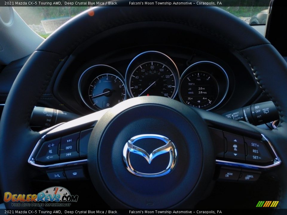 2021 Mazda CX-5 Touring AWD Deep Crystal Blue Mica / Black Photo #19