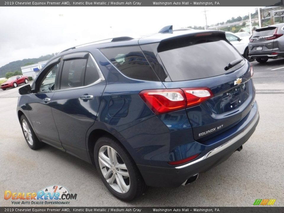 2019 Chevrolet Equinox Premier AWD Kinetic Blue Metallic / Medium Ash Gray Photo #8