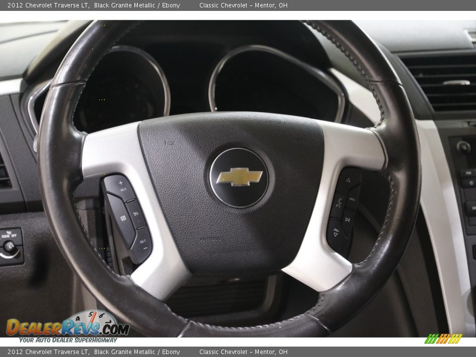 2012 Chevrolet Traverse LT Black Granite Metallic / Ebony Photo #7