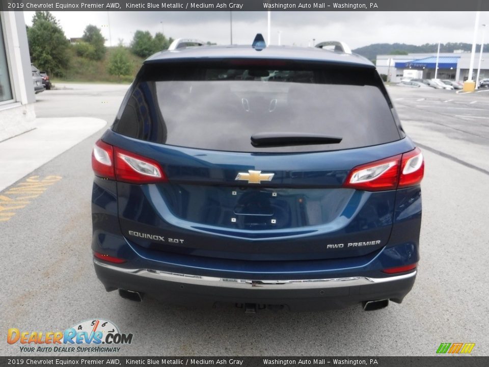 2019 Chevrolet Equinox Premier AWD Kinetic Blue Metallic / Medium Ash Gray Photo #9