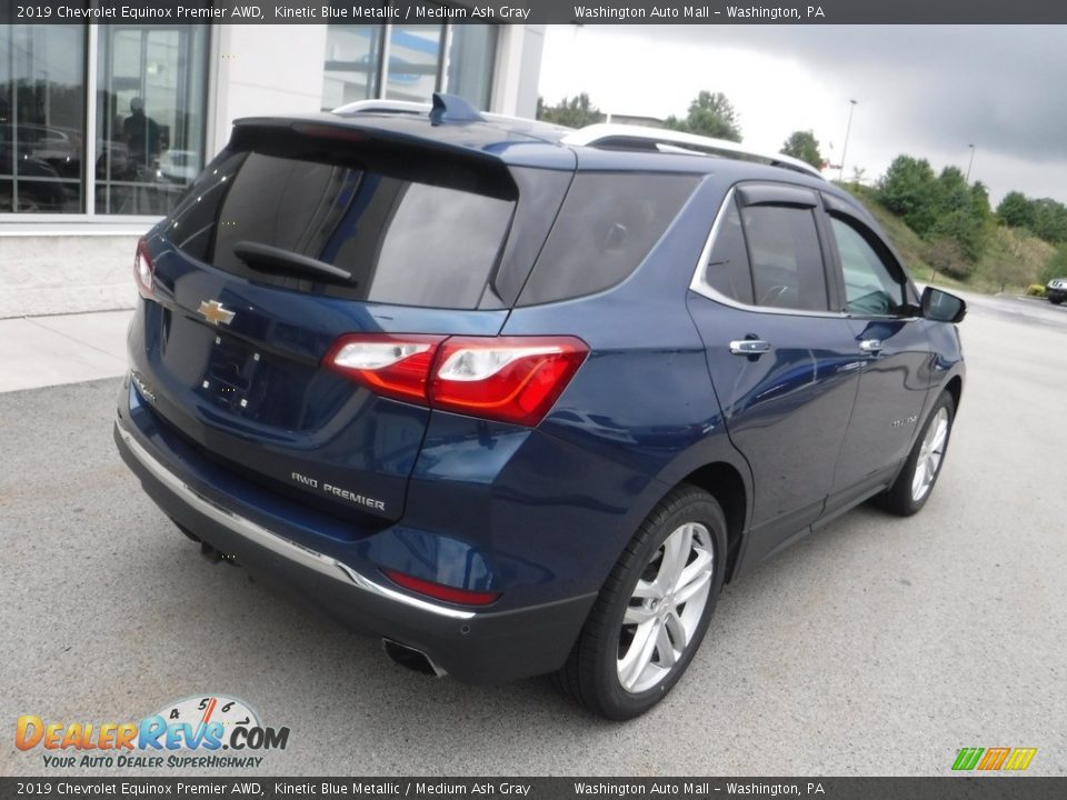 2019 Chevrolet Equinox Premier AWD Kinetic Blue Metallic / Medium Ash Gray Photo #10