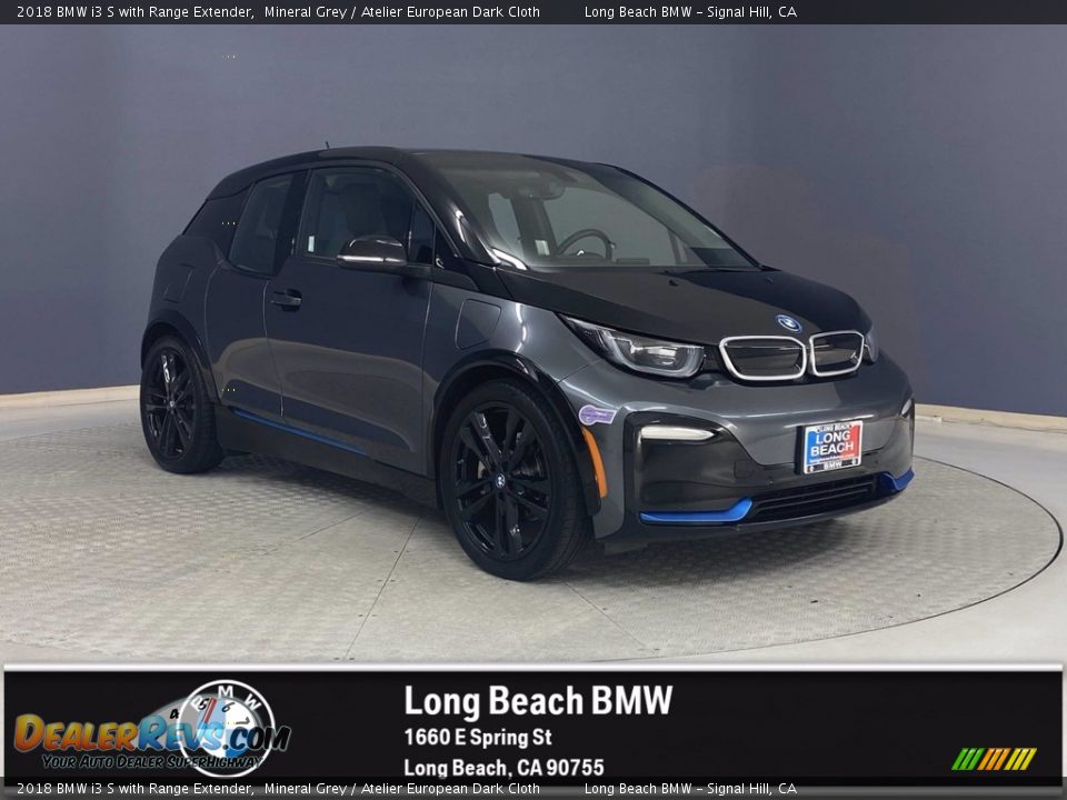 2018 BMW i3 S with Range Extender Mineral Grey / Atelier European Dark Cloth Photo #1