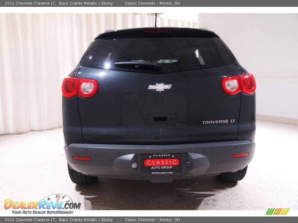 2012 Chevrolet Traverse LT Black Granite Metallic / Ebony Photo #16