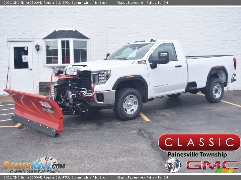 2021 GMC Sierra 2500HD Regular Cab 4WD Summit White / Jet Black Photo #1