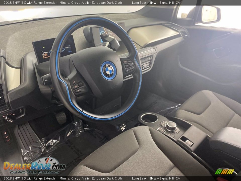 2018 BMW i3 S with Range Extender Mineral Grey / Atelier European Dark Cloth Photo #16