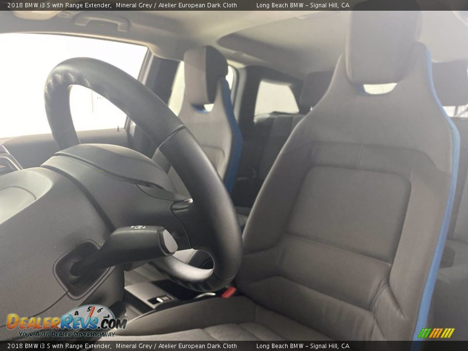 2018 BMW i3 S with Range Extender Mineral Grey / Atelier European Dark Cloth Photo #17