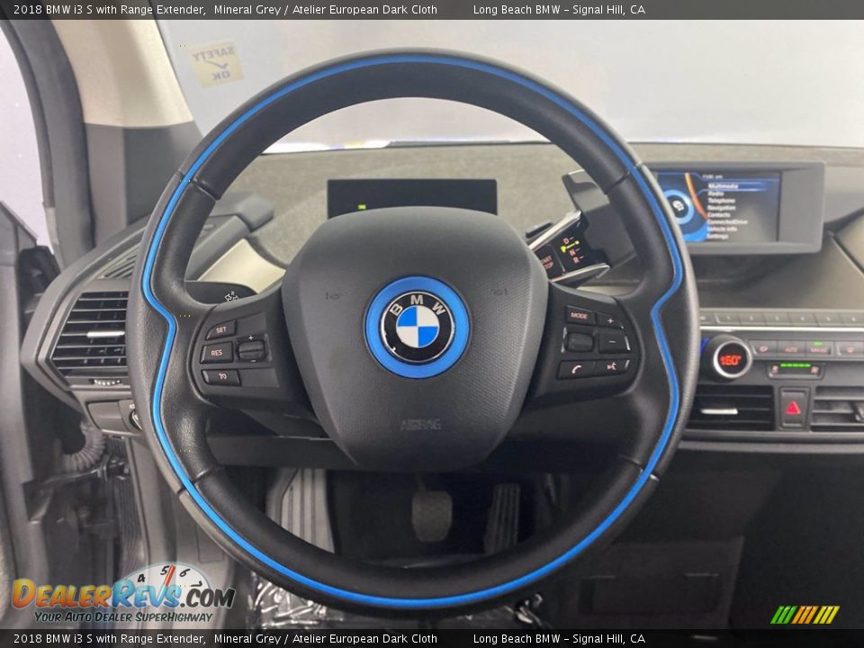 2018 BMW i3 S with Range Extender Mineral Grey / Atelier European Dark Cloth Photo #18