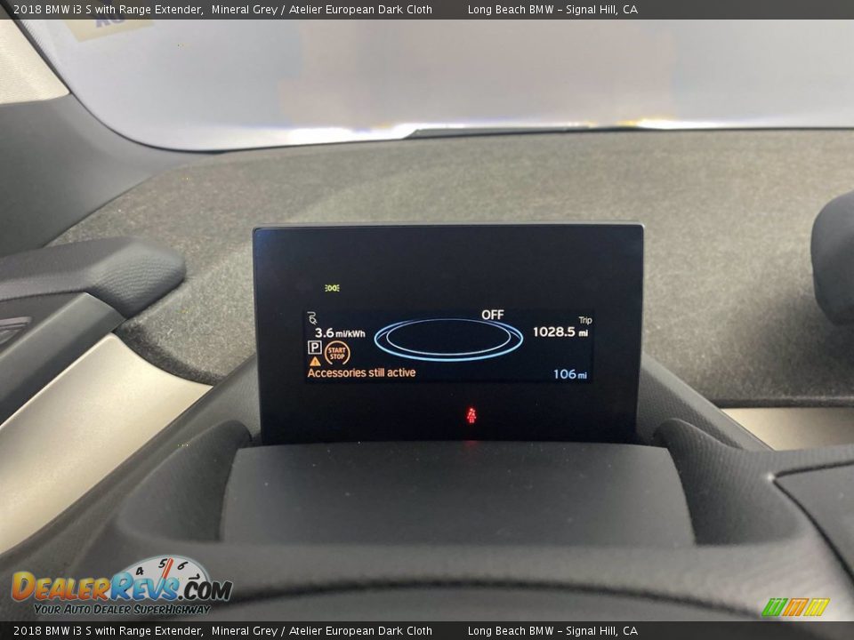 2018 BMW i3 S with Range Extender Mineral Grey / Atelier European Dark Cloth Photo #22