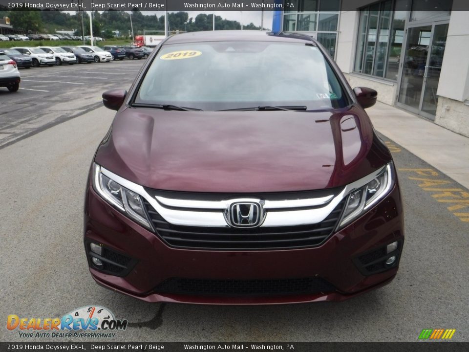 2019 Honda Odyssey EX-L Deep Scarlet Pearl / Beige Photo #5