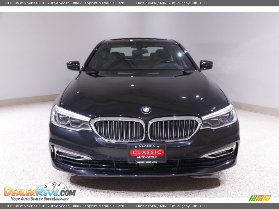 2018 BMW 5 Series 530i xDrive Sedan Black Sapphire Metallic / Black Photo #2