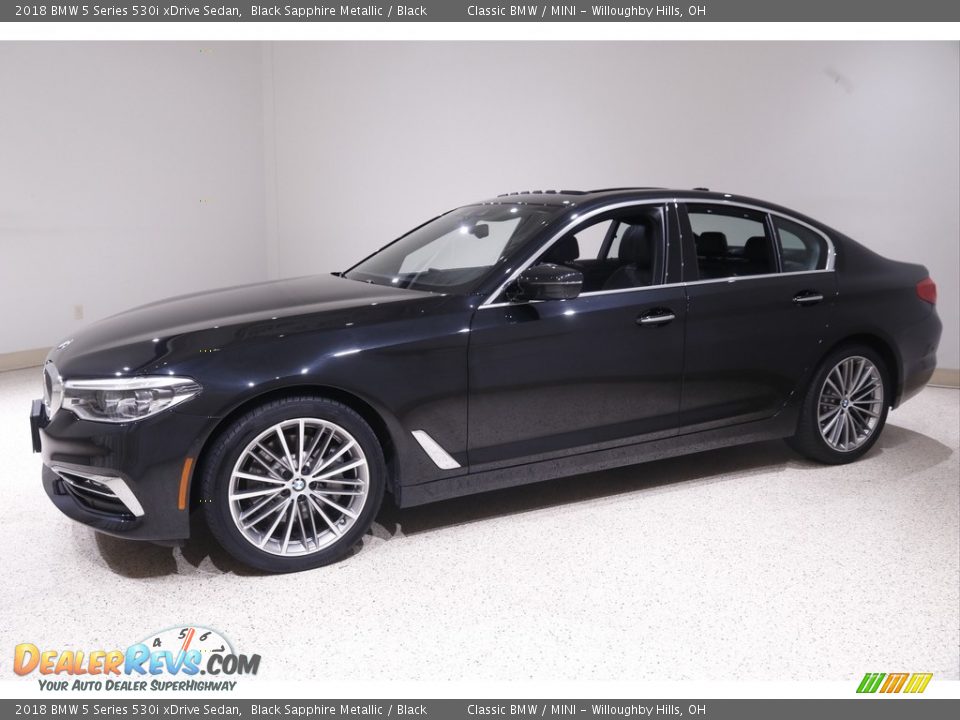 2018 BMW 5 Series 530i xDrive Sedan Black Sapphire Metallic / Black Photo #3