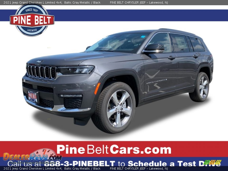2021 Jeep Grand Cherokee L Limited 4x4 Baltic Gray Metallic / Black Photo #1
