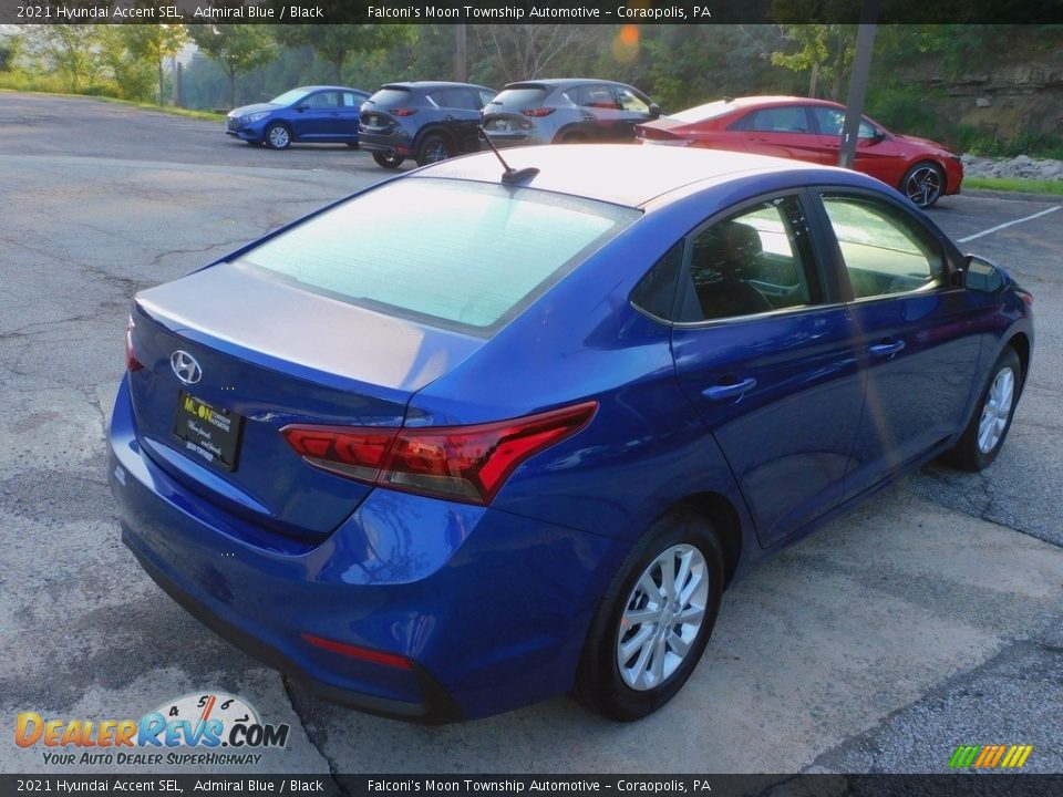 2021 Hyundai Accent SEL Admiral Blue / Black Photo #2