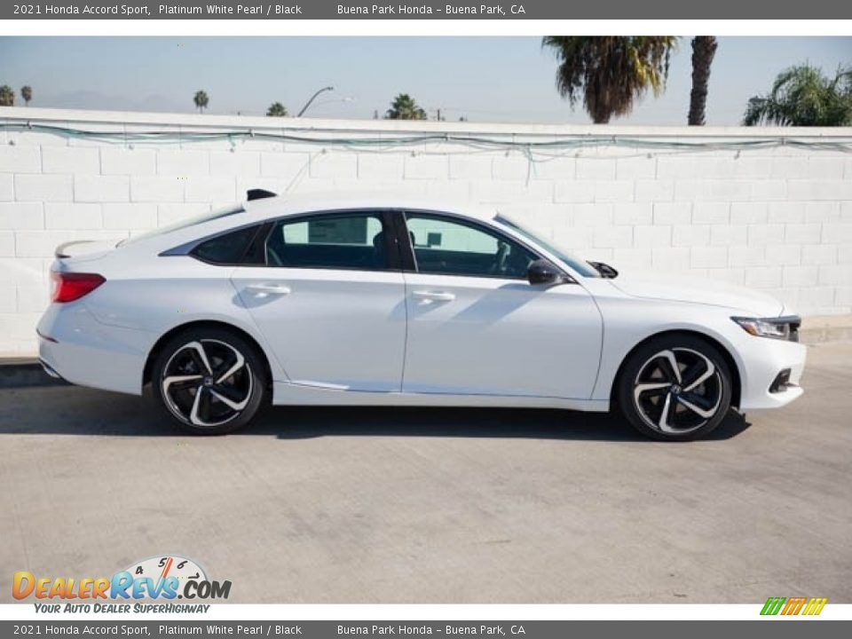 2021 Honda Accord Sport Platinum White Pearl / Black Photo #8