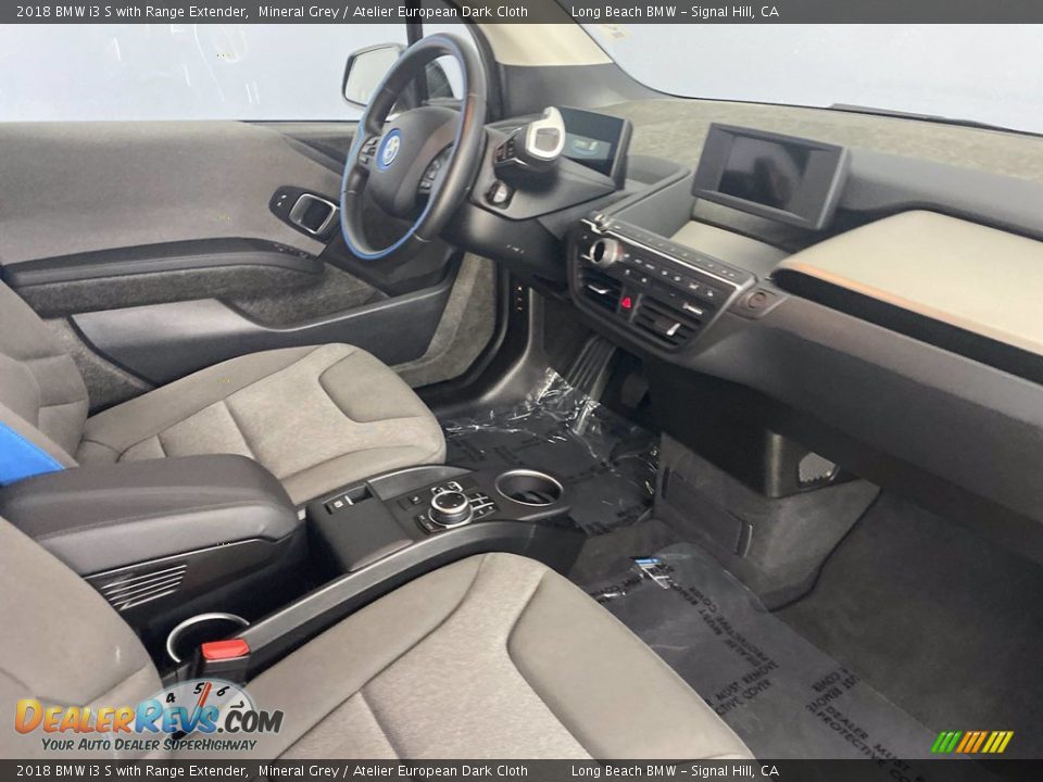 2018 BMW i3 S with Range Extender Mineral Grey / Atelier European Dark Cloth Photo #33