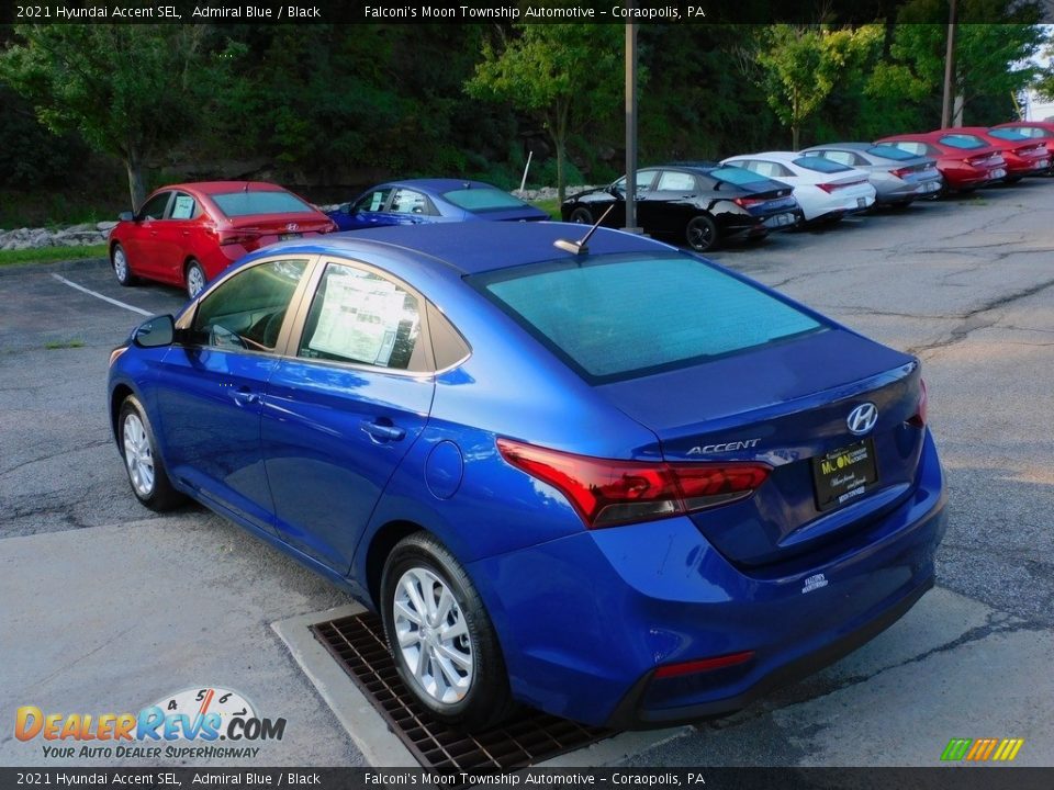 2021 Hyundai Accent SEL Admiral Blue / Black Photo #5