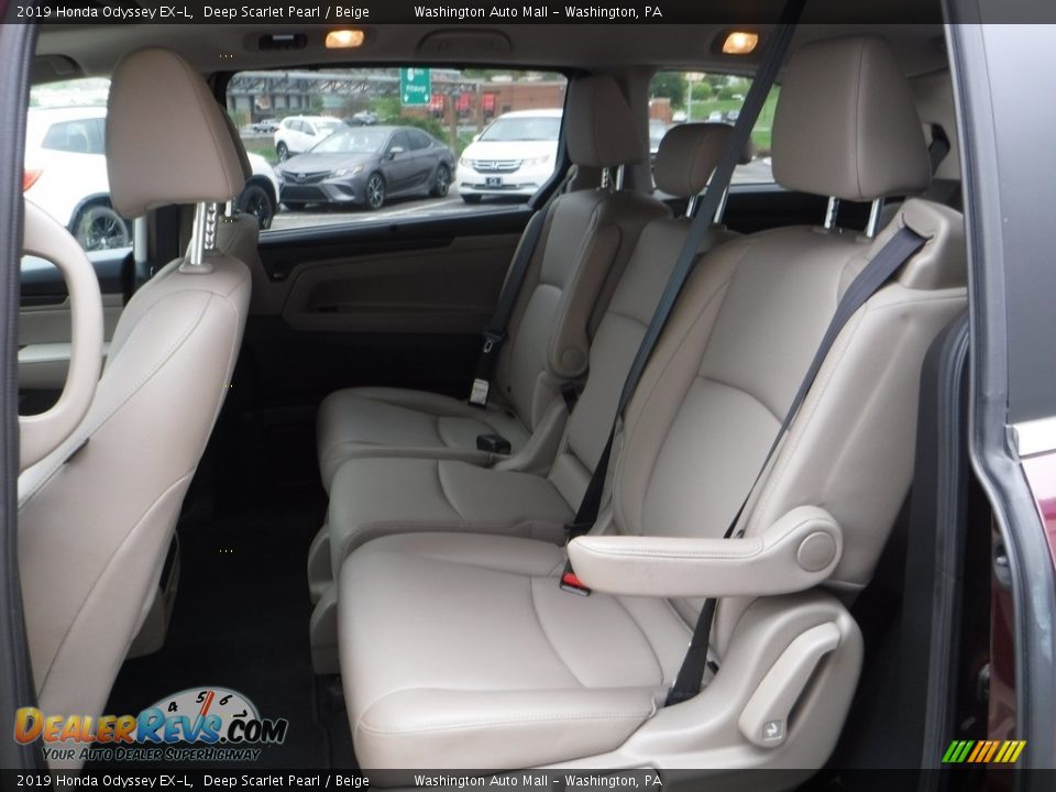 2019 Honda Odyssey EX-L Deep Scarlet Pearl / Beige Photo #25