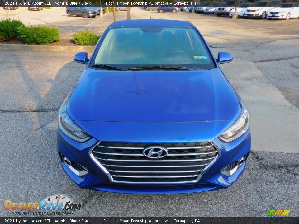 2021 Hyundai Accent SEL Admiral Blue / Black Photo #8