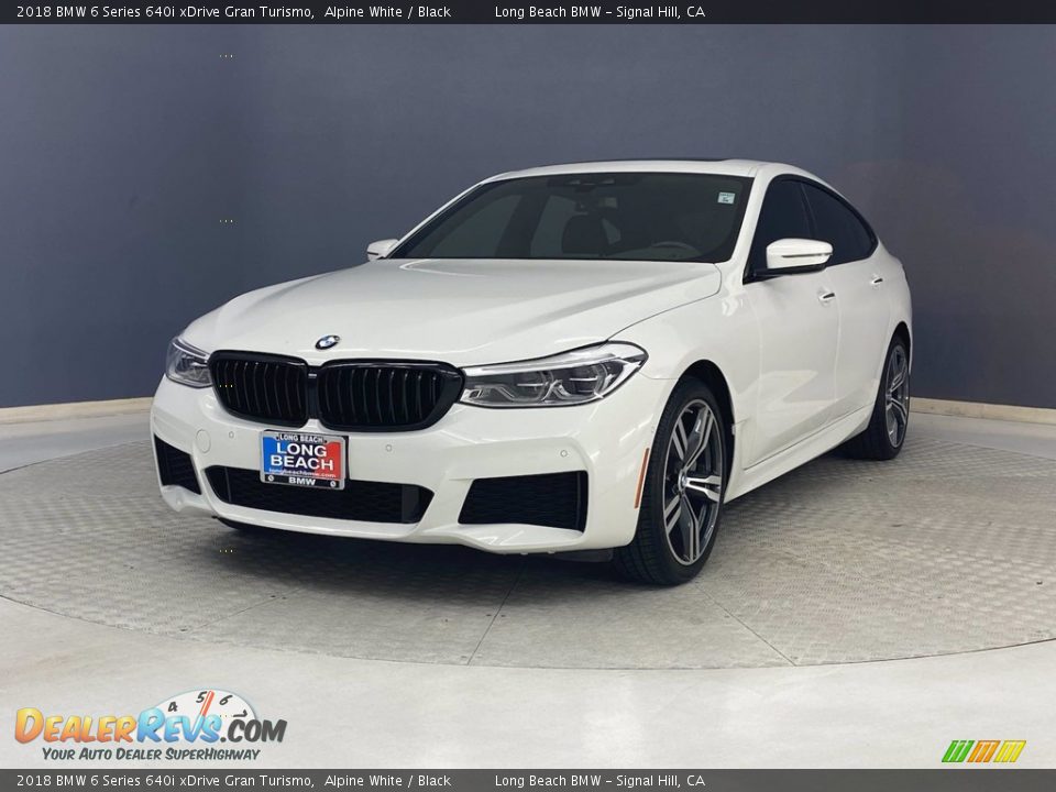 2018 BMW 6 Series 640i xDrive Gran Turismo Alpine White / Black Photo #3