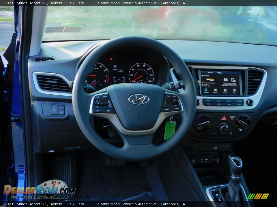 2021 Hyundai Accent SEL Admiral Blue / Black Photo #12