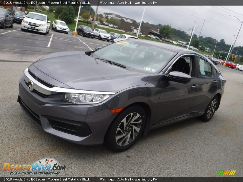 2018 Honda Civic EX Sedan Modern Steel Metallic / Black Photo #6