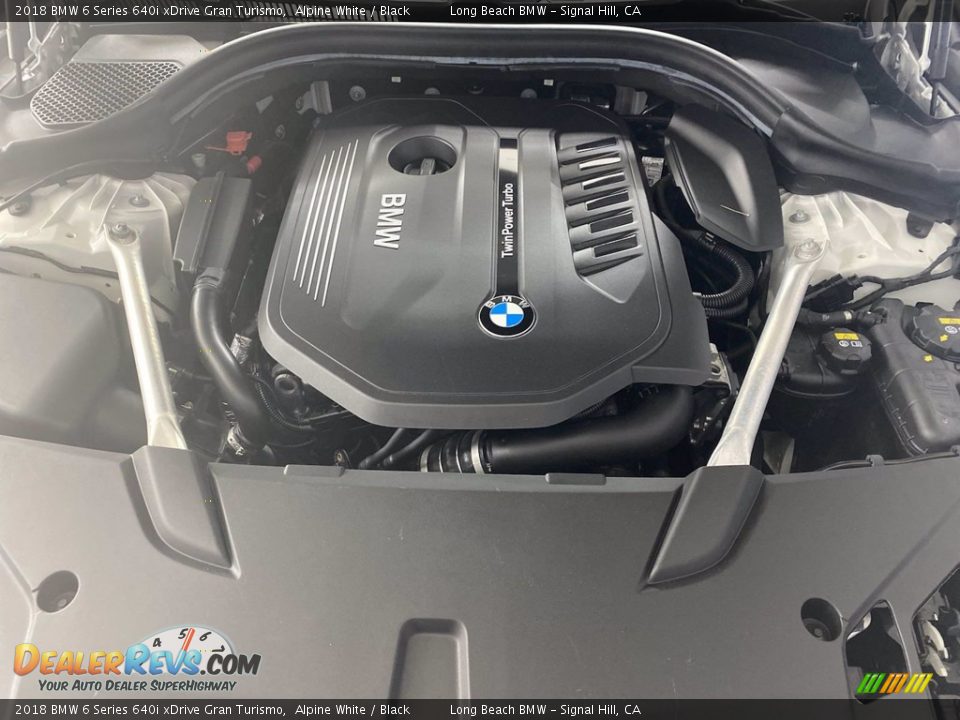 2018 BMW 6 Series 640i xDrive Gran Turismo Alpine White / Black Photo #13